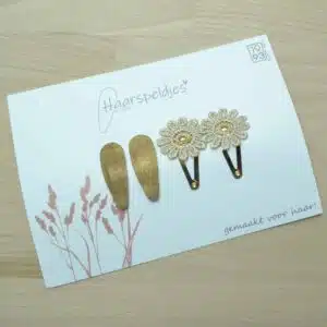 Haarspeldjes Nova by 1993 - brons/gouden haarspeldjes - 4 stuks - dubbele haarspeldjes - haaraccessoires