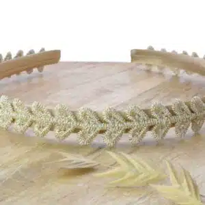 Satijnen diadeem met hartjes voor meisjes