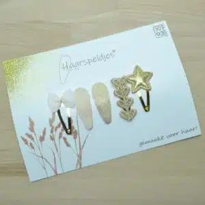 Gouden glitter haarspeldjes