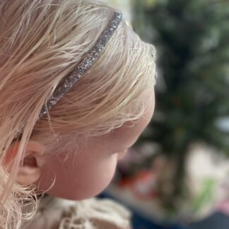 Zilveren Glitter Diadeem by 1993 - haarband voor kerst - haaraccessoire - glitter haarband