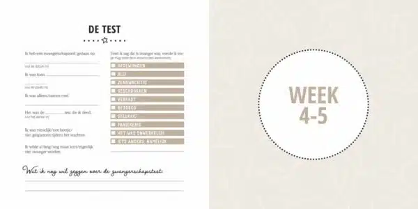 Lantaarn Mijn negen maanden babyboek invulling