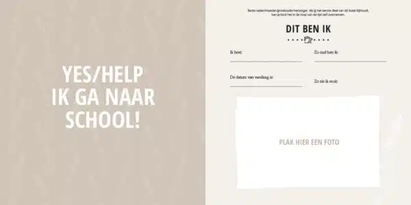 Lantaarn |Van dreumes tot brugpieper schoolfotoboek invulling