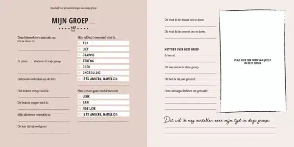 Lantaarn |Van dreumes tot brugpieper schoolfotoboek invulling