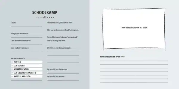 Lantaarn |Van dreumes tot brugpieper schoolfotoboek invulling