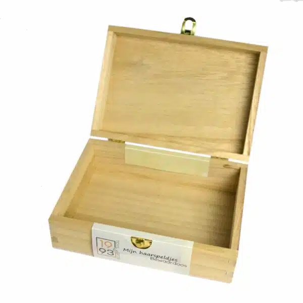 Mijn haarspeldjes opbergdoos by 1993 - houten bewaardoos haarspeldjes - bewaaraccessoire - Afbeelding 5
