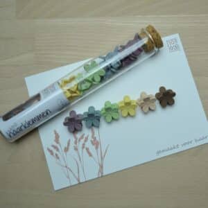 Mini haarklem by 1993 - 12 stuks - bloem - haaraccessoires - meerkleurig