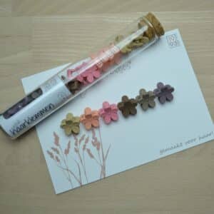 Mini haarklem by 1993 - 12 stuks - bloem - haaraccessoires - meerkleurig