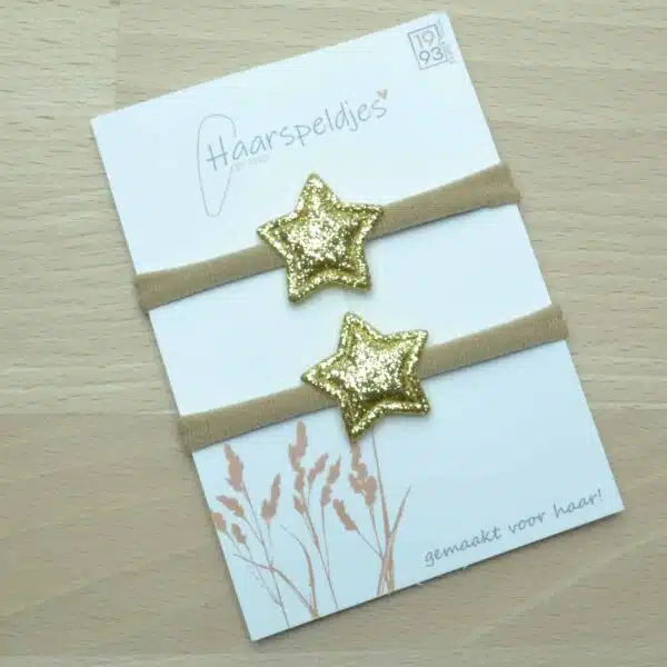 Haarelastiekjes Sterre goud by 1993