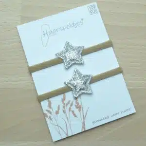 Haarelastiekjes Sterre zilver by 1993