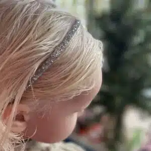 Zilveren Glitter Diadeem by 1993 - haarband voor kerst - haaraccessoire - glitter haarband