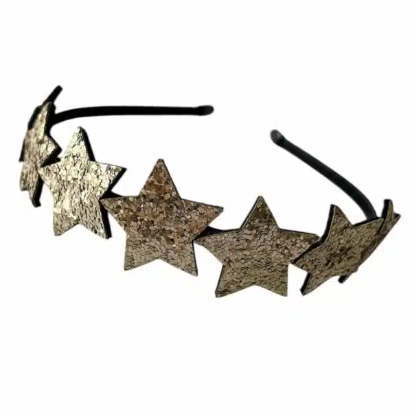 gouden diadeem - glitter haarband - kerst haaraccessoire