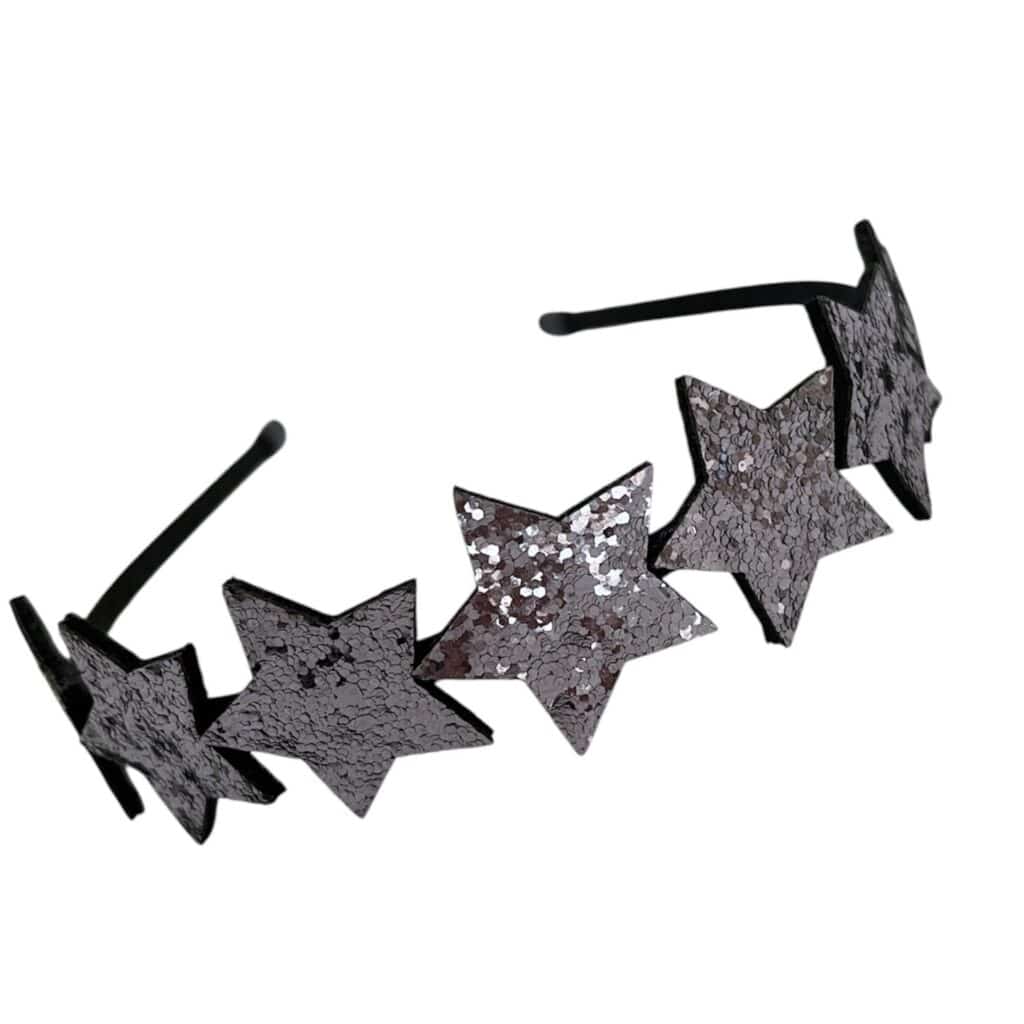 zilveren diadeem - glitter haarband - kerst haaraccessoire