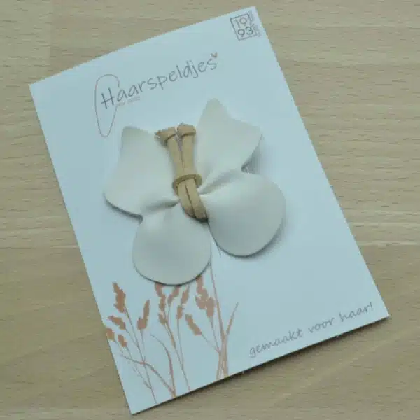 Luxe vlinder haarspeldjes by 1993 - leren vlinder haarspeldjes - haaraccessoire - Afbeelding 5