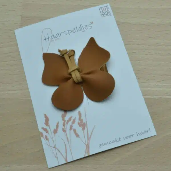 Luxe vlinder haarspeldjes by 1993 - leren vlinder haarspeldjes - haaraccessoire - Afbeelding 7