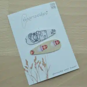 Haarspeldjes Sinterklaas geel/goud by 1993 - 2 haarspeldjes - haaraccessoire