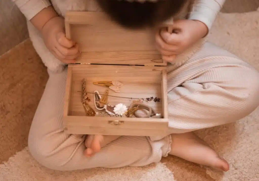 Haarspeldje-opbergdoos