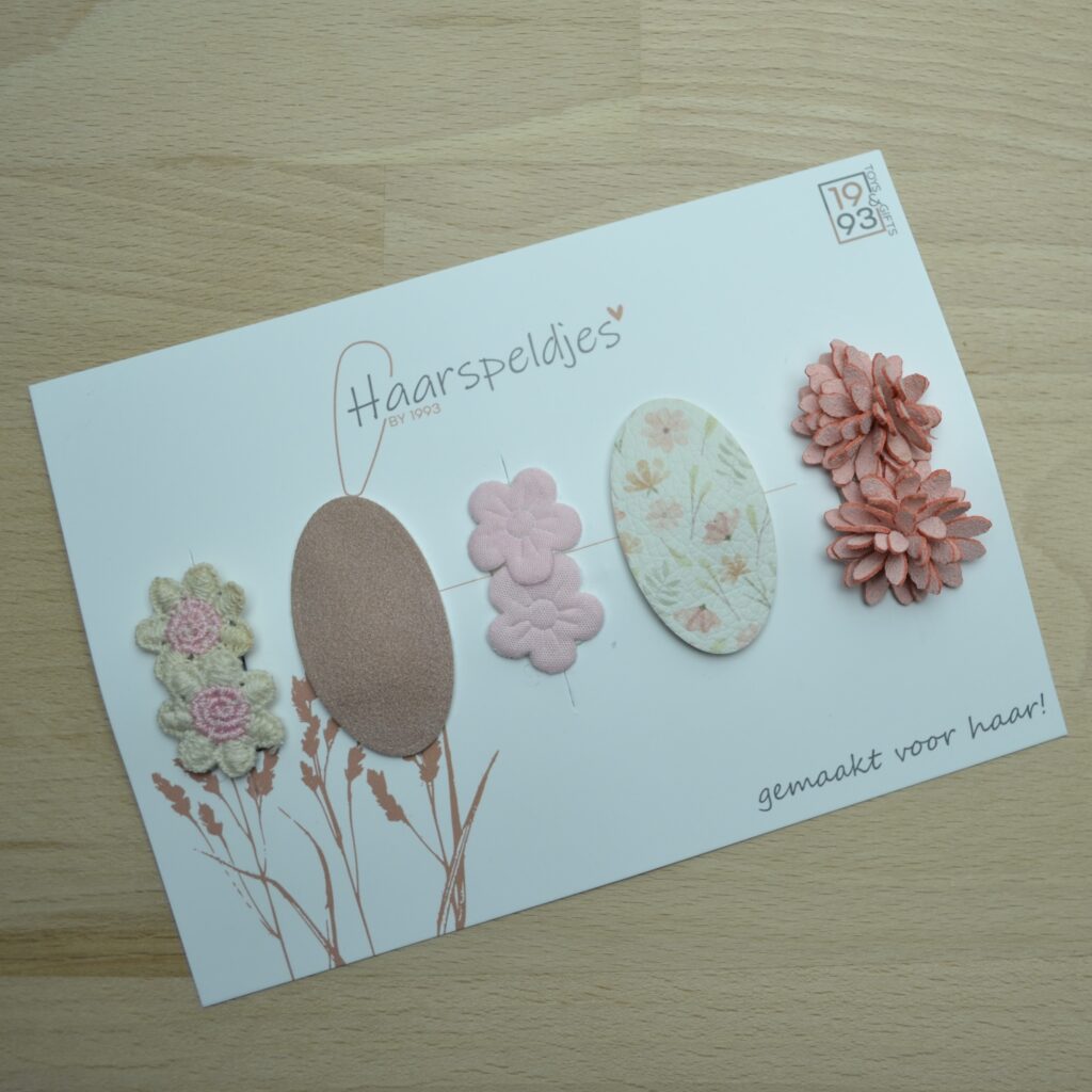 Babyhaarspeldjes antislip haarspeldjes Lena 5 stuks