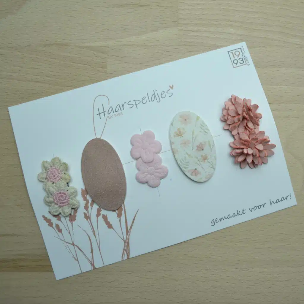 Babyhaarspeldjes antislip haarspeldjes Lena 5 stuks