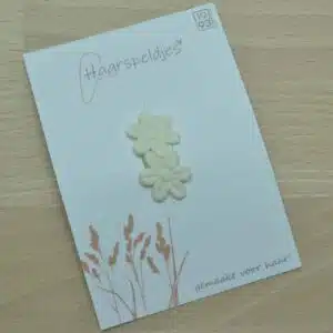Mini antislip haarspeldje crème