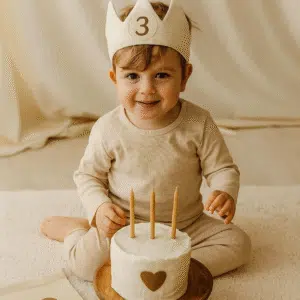 Verjaardagskroon Beige